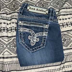 Sherry Rock Revival Straight Jeans